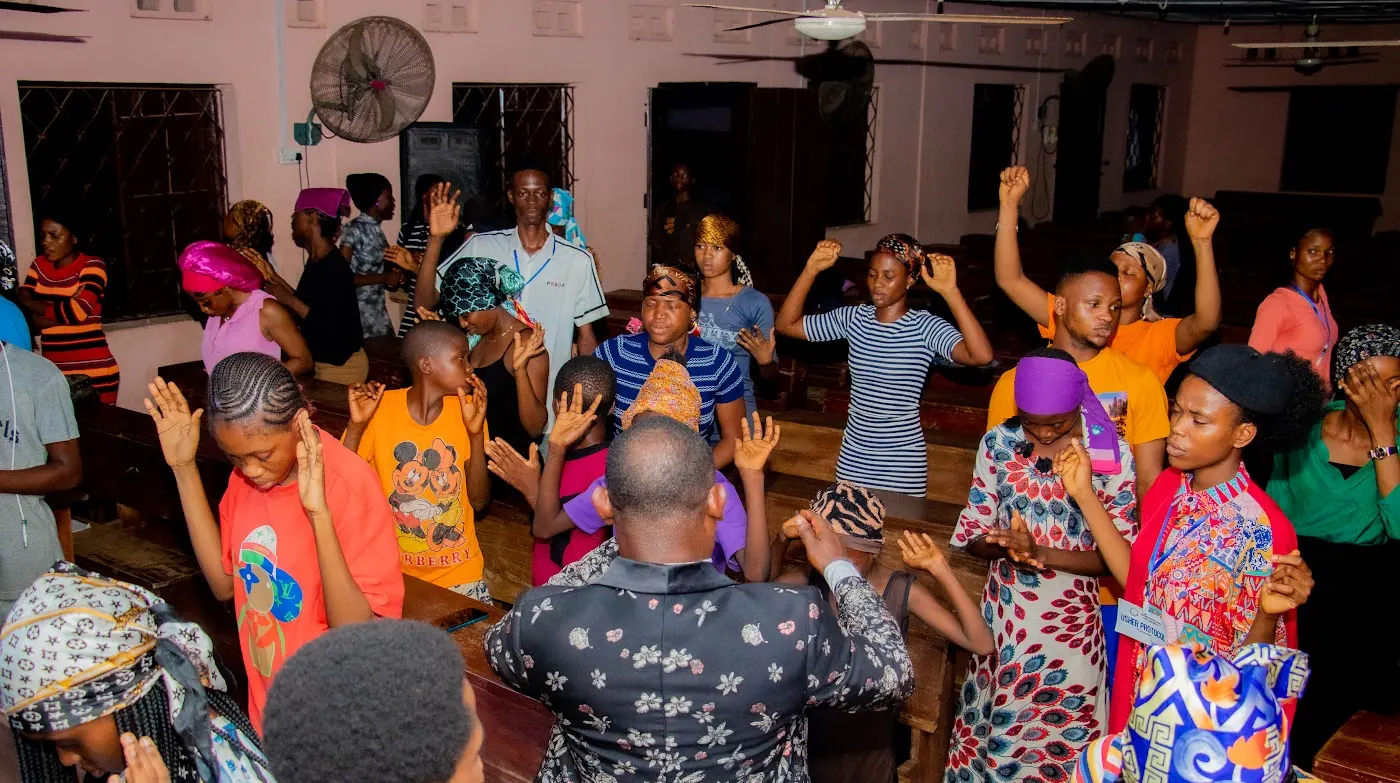 Worship & Word 2024 · Come Up Hither: worshippers praying and praising at Adoration New Life Ministry, Aiyepe, Ijebu