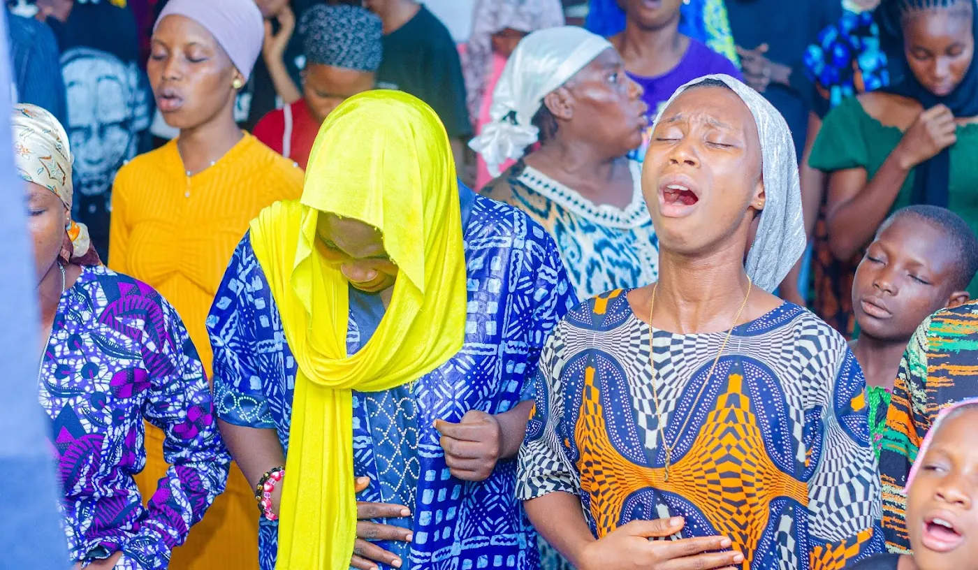 Worship & Word 2026 · New Wine: worshippers praying and praising at Adoration New Life Ministry, Aiyepe, Ijebu